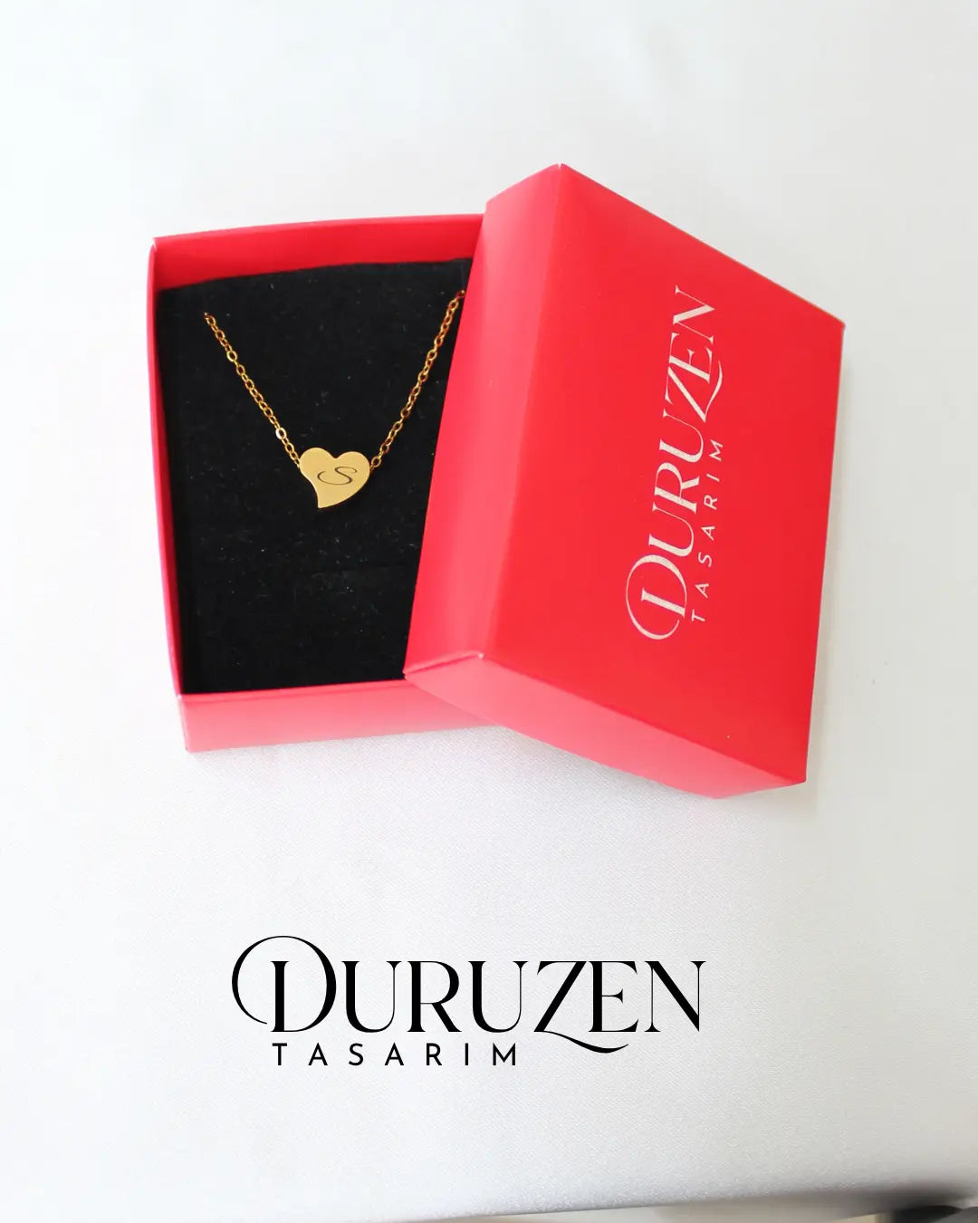 Kişiye Özel Harf Yazılı Minimalist Çelik Kolye
