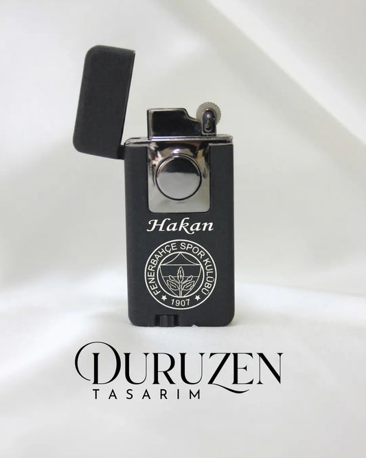 Kişiye Özel Tasarımlı Şık Siyah Çakmak