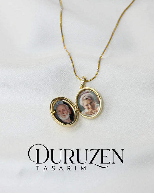 Fotoğraflı Anka Kuşu Detaylı Alya Kolye