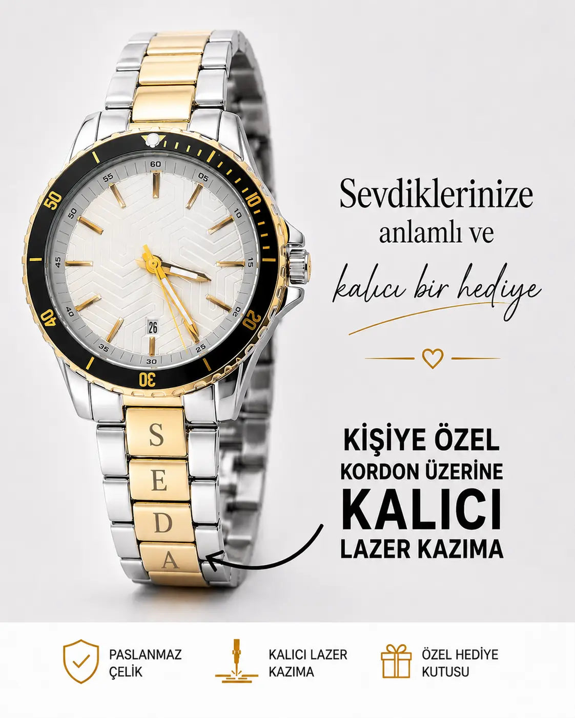 Premium Kişiye Özel Erkek Saat Modeli 1