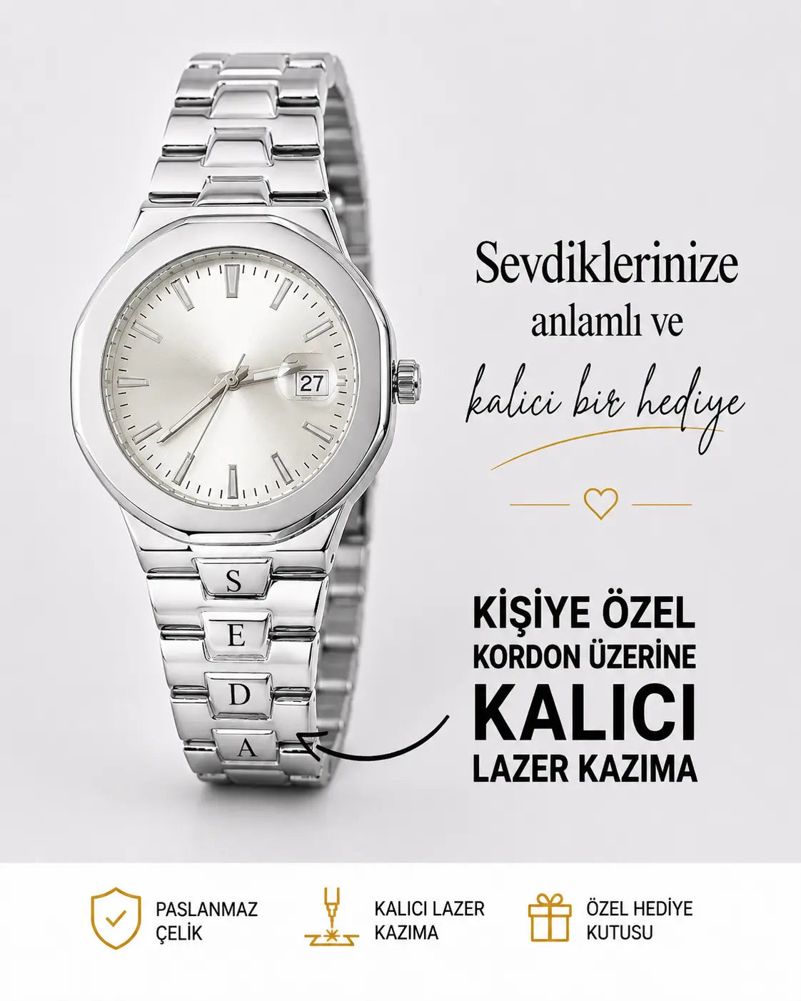 Premium Kişiye Özel Erkek Saat Modeli 4