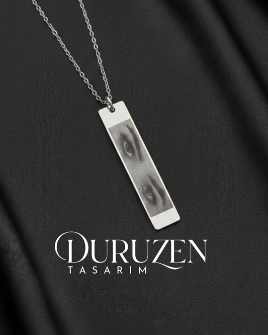 Kişiye Özel Tasarım Çelik Göz Kolye