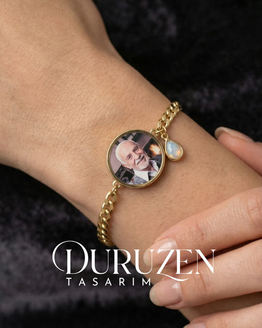 Kişiye Özel Renkli Fotoğraflı Hatıra Canlı Bileklik