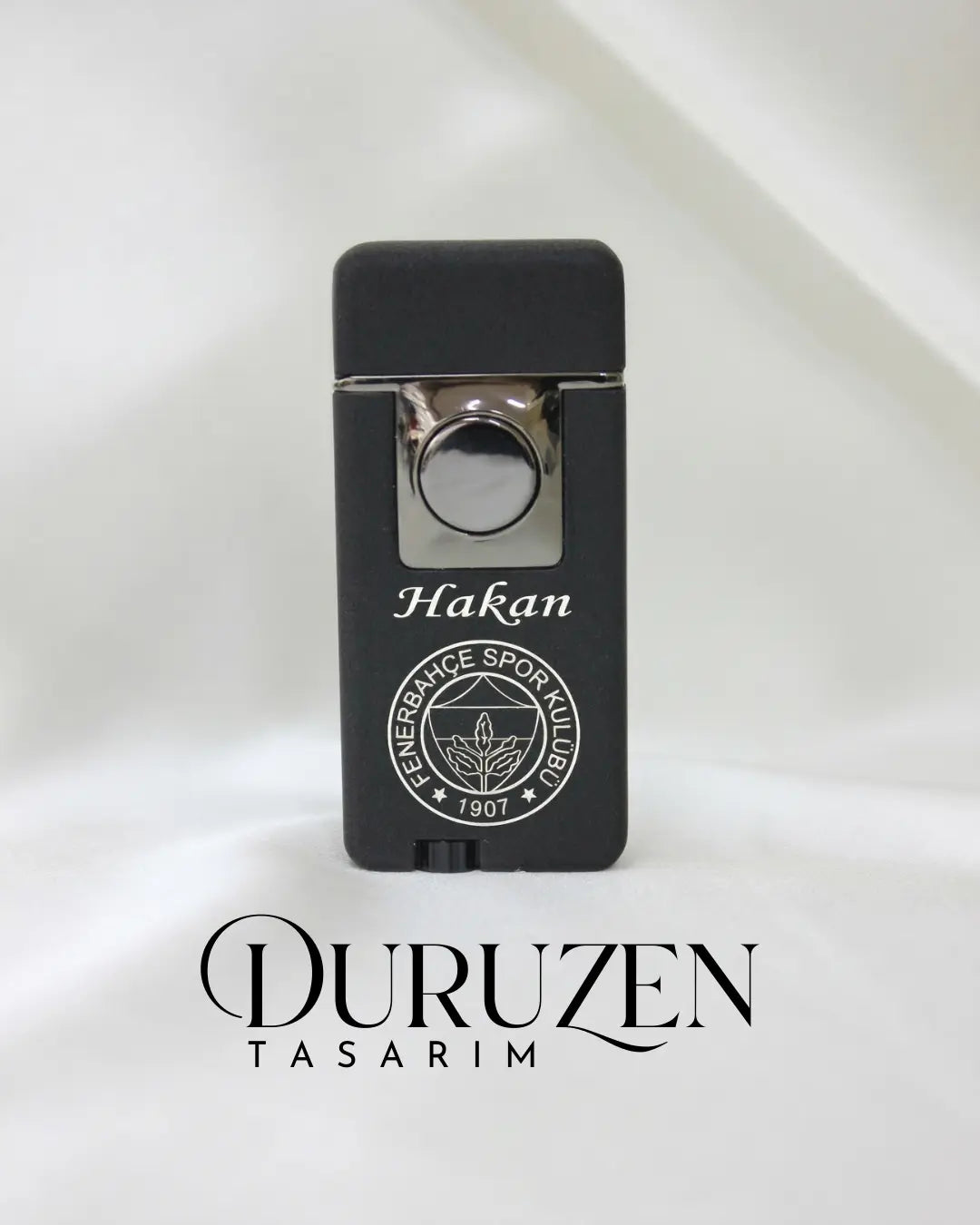 Kişiye Özel Tasarımlı Şık Siyah Çakmak