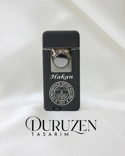 Kişiye Özel Tasarımlı Şık Siyah Çakmak