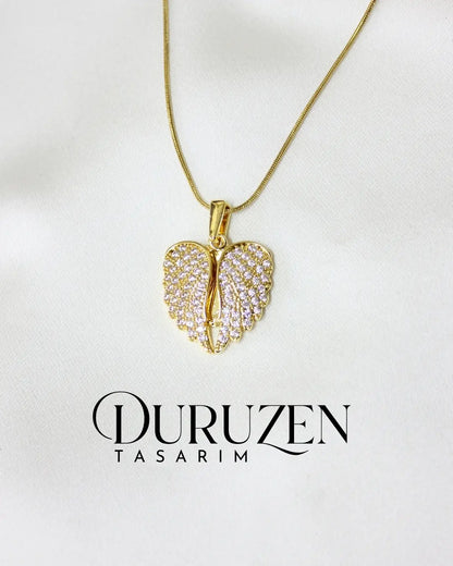 Kişiye Özel Melek Kanatlı Kolye