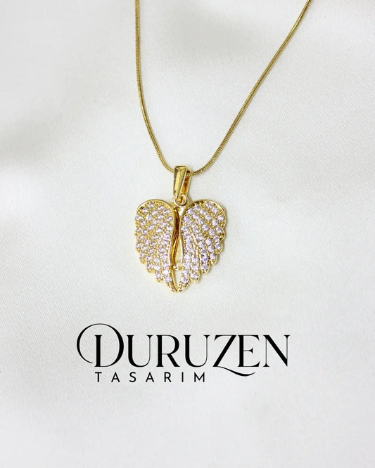Kişiye Özel Melek Kanatlı Kolye