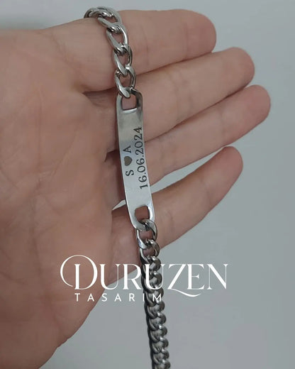 Kişiye Özel Tasarım Çelik Göz Bileklik