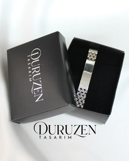 Kişiselleştirilebilir Gümüş Renk VIP Rolex Model Çelik Bileklik